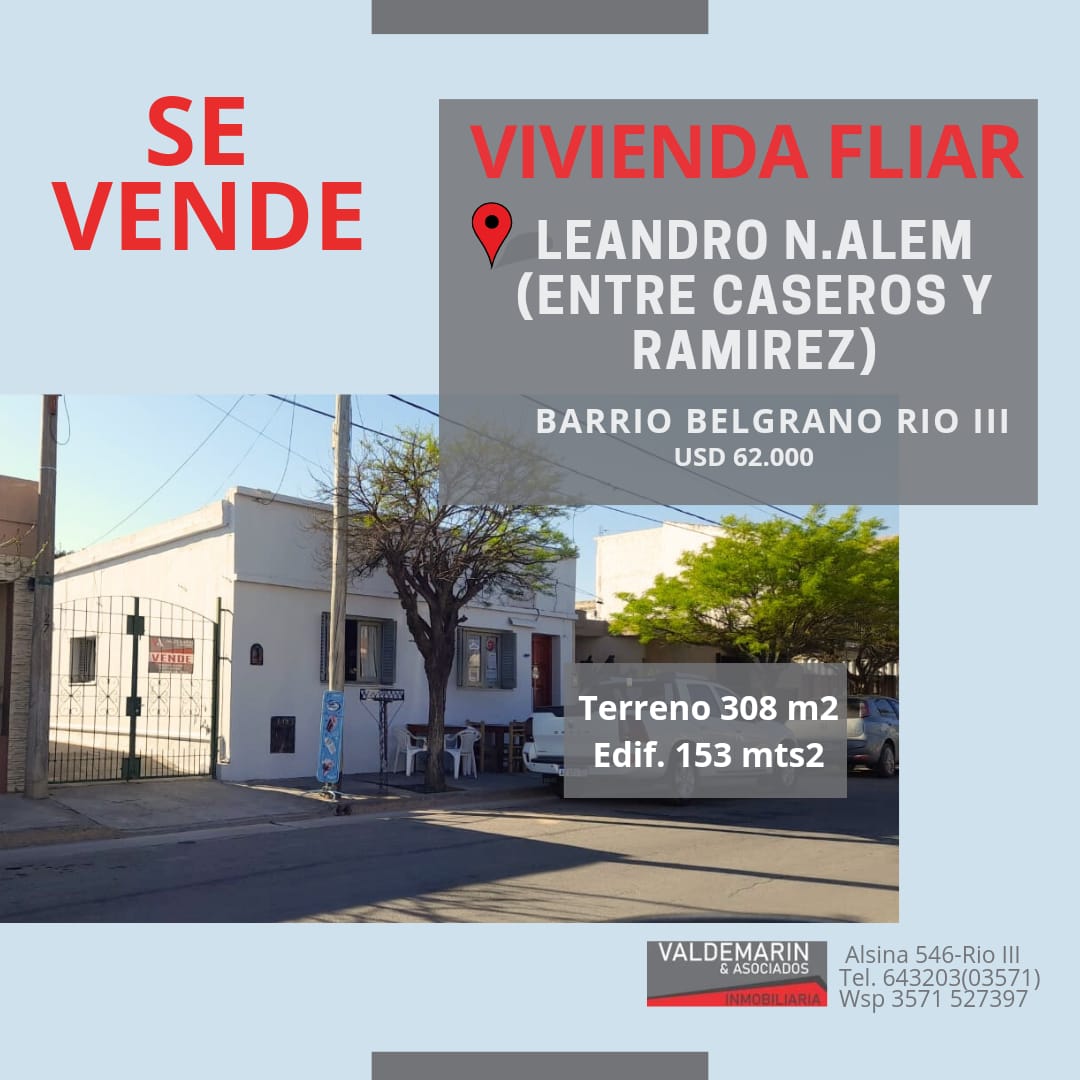 Referencia REF 240 VIVIENDA BARRIO BELGRANO
