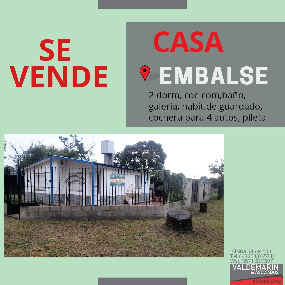 Referencia VIVIENDA EN EMBALSE