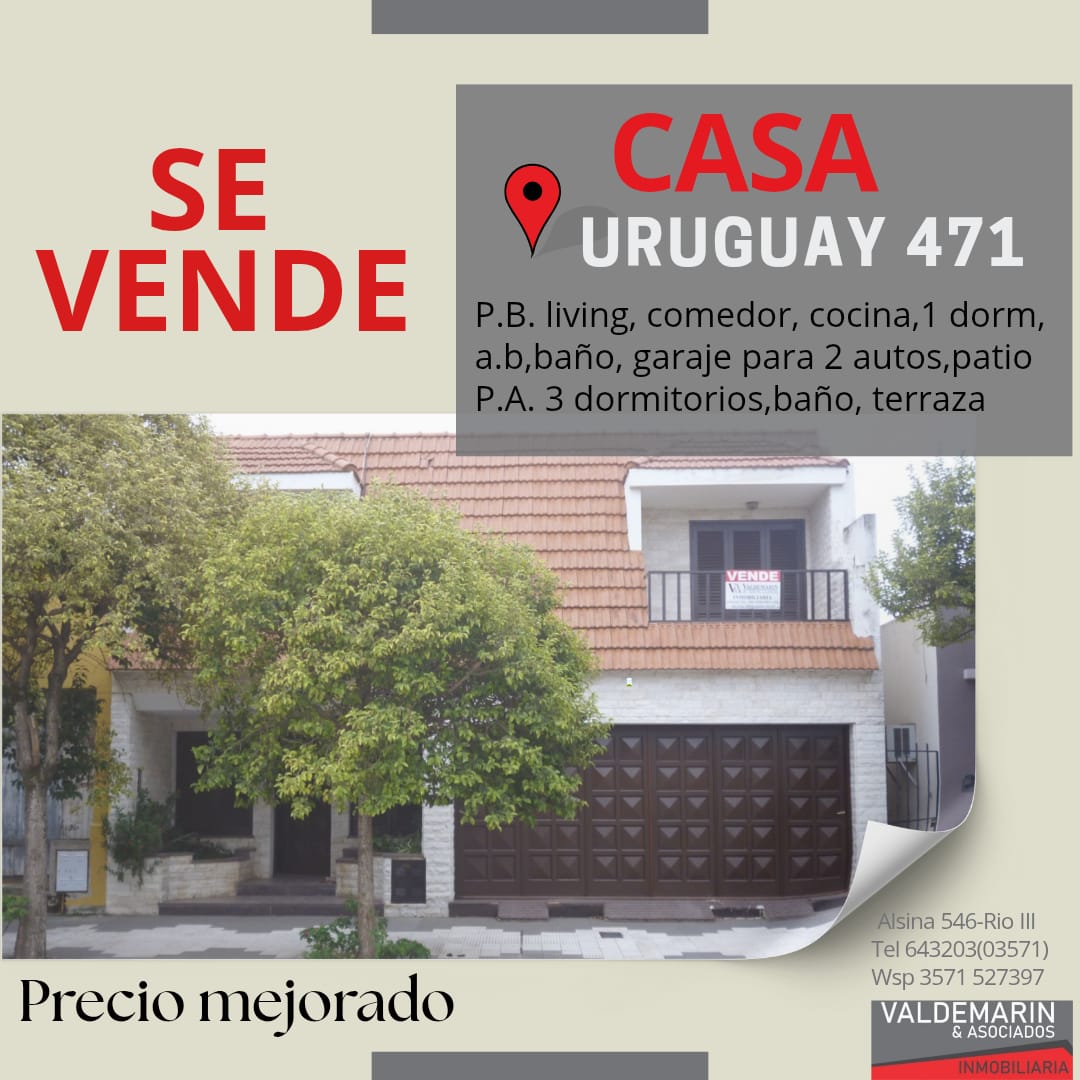 Referencia REF 173 VIVIENDA SOBRE CALLE URUGUAL